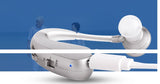 Advanced Rechargeable Hearing Aid Headphones - Ear-Hook Design with Noise Reduction