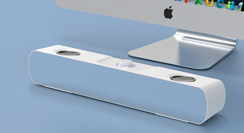 Bluetooth Desktop Speakers - 2.2 Channel Computer Audio System with Mirror Display