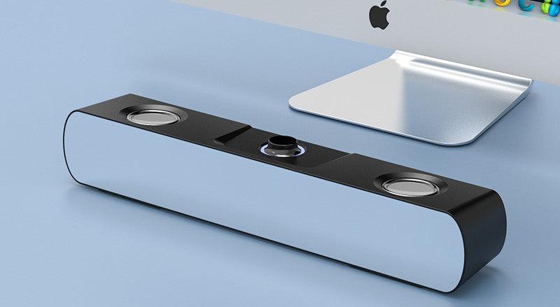 Bluetooth Desktop Speakers - 2.2 Channel Computer Audio System with Mirror Display