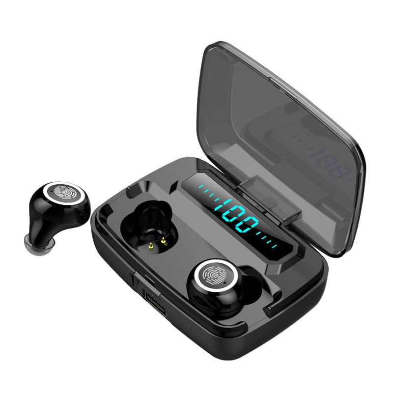 Wireless Bluetooth Sports Headset with Digital Display - TWS 5.0 High Power Earbuds