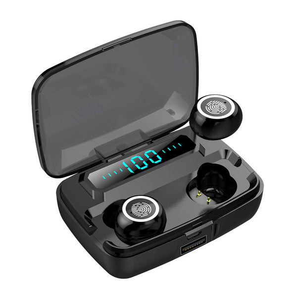 Wireless Bluetooth Sports Headset with Digital Display - TWS 5.0 High Power Earbuds