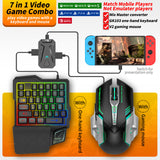 Universal Gaming Keyboard Mouse Converter - 7-in-1 Console Adapter for PS4/PS5/Xbox/Switch