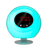 Smart LED Bedside Lamp with Music Wake-Up & 7 Color Lighting