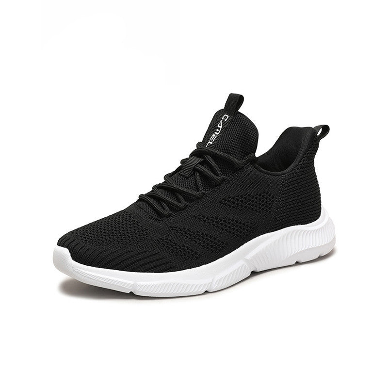 Camel Flying Woven Mesh Running Sneakers - Breathable Athletic Shoes for Men