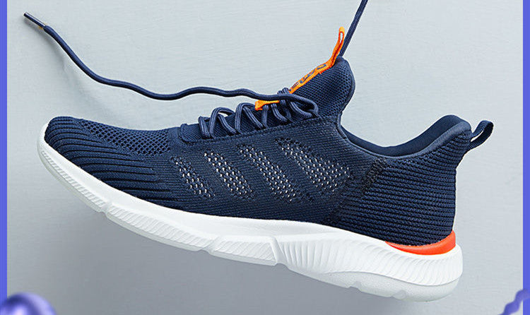 Camel Flying Woven Mesh Running Sneakers - Breathable Athletic Shoes for Men