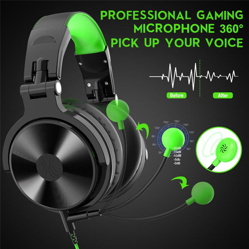 Professional Gaming Headset with Microphone - Oneodio Pro G Over-Ear Wired Headphones