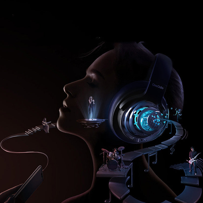 Premium Wireless Bluetooth Headphones with Active Noise Cancellation - OneOdio ANC Gaming Headset