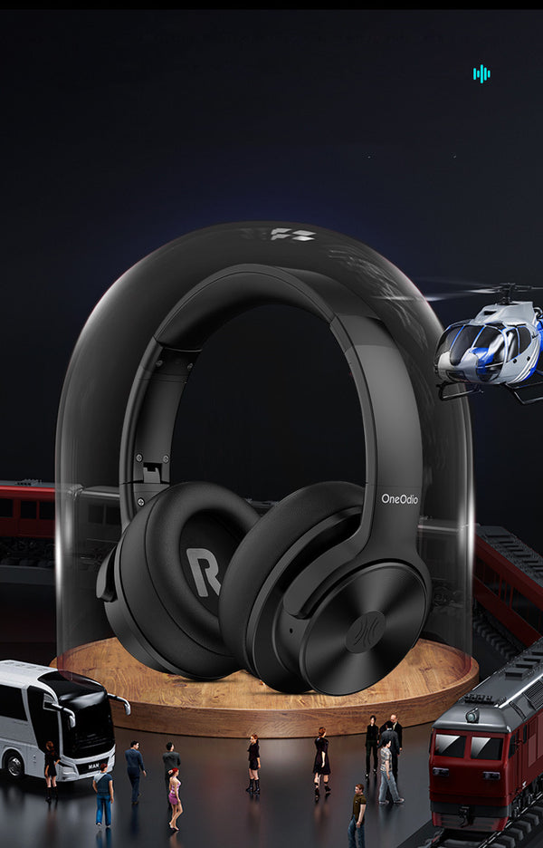 Premium Wireless Bluetooth Headphones with Active Noise Cancellation - OneOdio ANC Gaming Headset