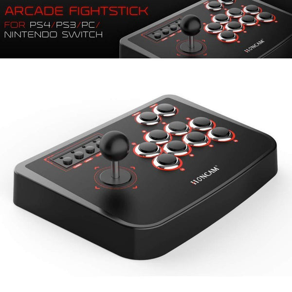 Professional Arcade Fighting Stick Controller - USB Gaming Joystick for PS4, PS3, Switch & PC