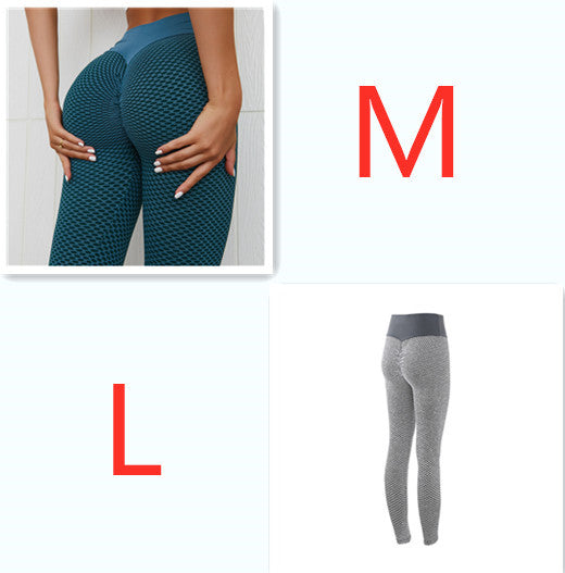 Premium Plaid Fitness Leggings - High-Waist Seamless Yoga Pants for Women