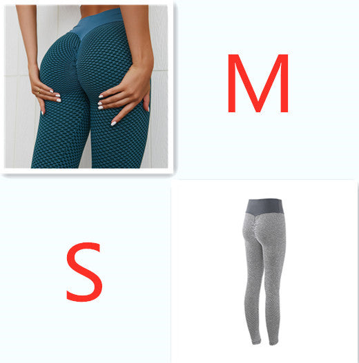 Premium Plaid Fitness Leggings - High-Waist Seamless Yoga Pants for Women