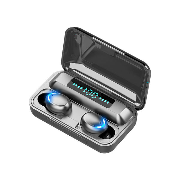 Premium F9-5C Wireless Bluetooth Earbuds - 5.0 Digital Display Sports Headphones
