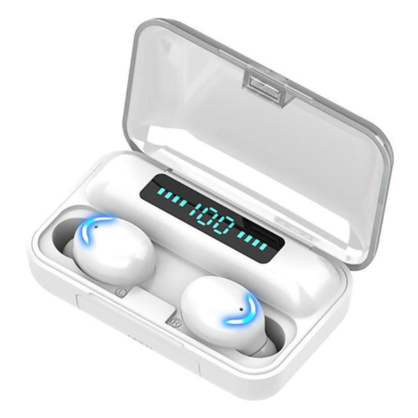 Premium F9-5C Wireless Bluetooth Earbuds - 5.0 Digital Display Sports Headphones