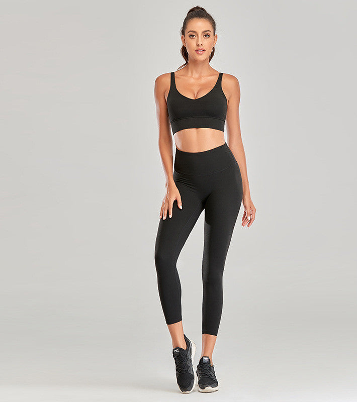 Premium Diamond Polished Yoga Set - High-Performance Activewear for Women