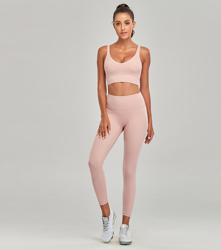 Premium Diamond Polished Yoga Set - High-Performance Activewear for Women
