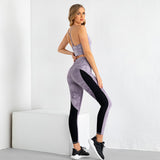 Premium Tie-Dye Two-Piece Athletic Set - Seamless Stitching Gym Wear