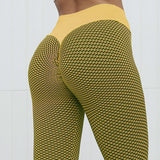 Premium Plaid Fitness Leggings - High-Waist Seamless Yoga Pants for Women