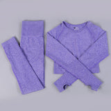 Premium Seamless Yoga Set - High-Performance Sportswear for Active Women