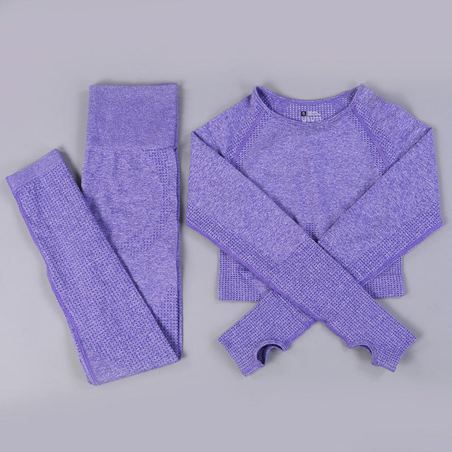 Premium Seamless Yoga Set - High-Performance Sportswear for Active Women