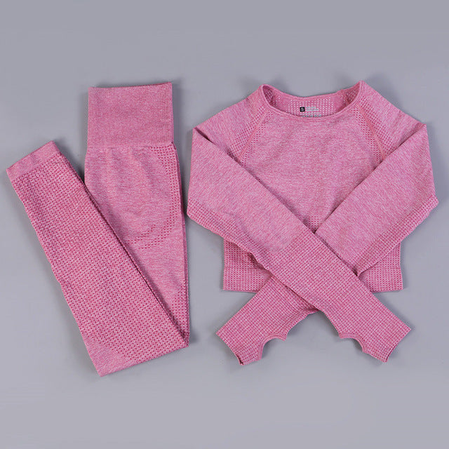 Premium Seamless Yoga Set - High-Performance Sportswear for Active Women