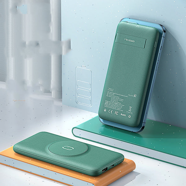 Premium 20000mAh Magnetic Wireless Charging Power Bank - 15W Fast Charge