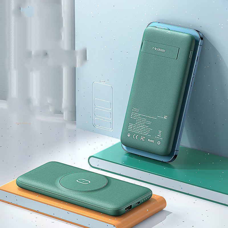 Premium 20000mAh Magnetic Wireless Charging Power Bank - 15W Fast Charge
