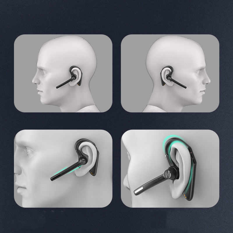 Professional Wireless Bluetooth Headset - Hands-Free Business Earpiece for Driving & Calls