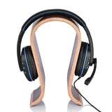 Wooden Bluetooth Headphone Stand - Premium Desktop Headset Holder