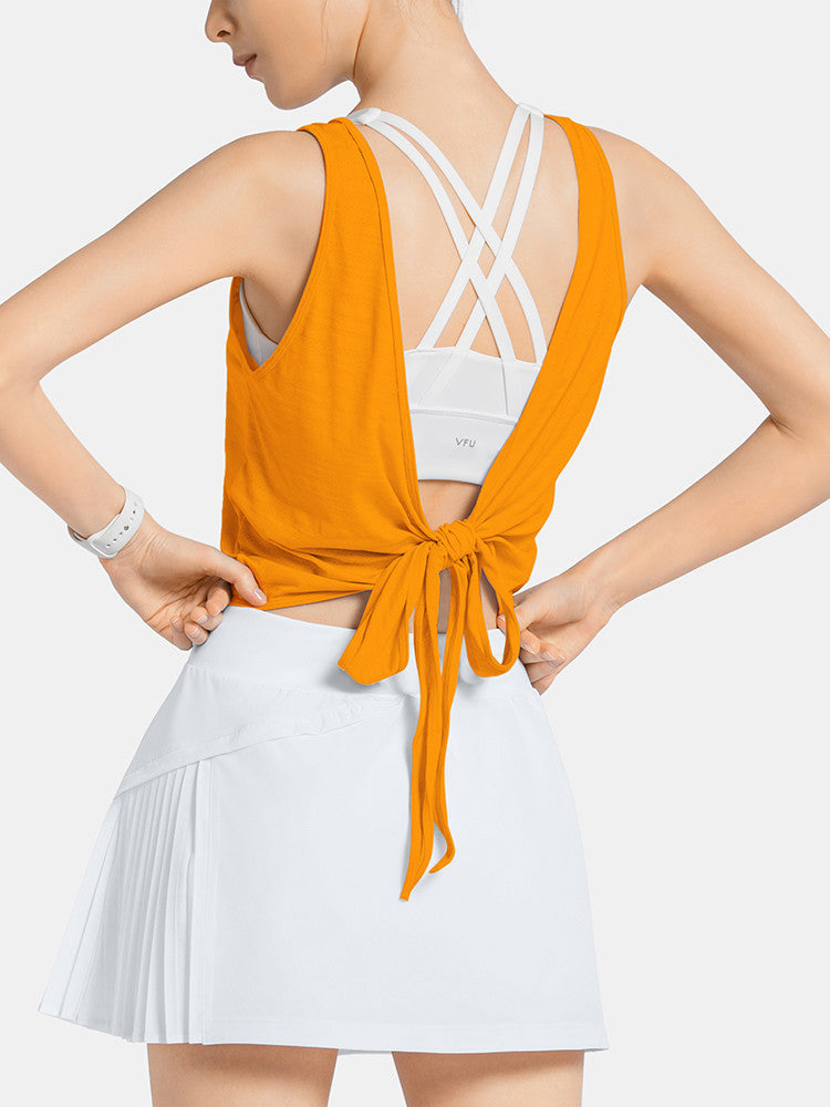 Women's Moisture-Wicking Sleeveless Yoga Top - Breathable Athletic Vest