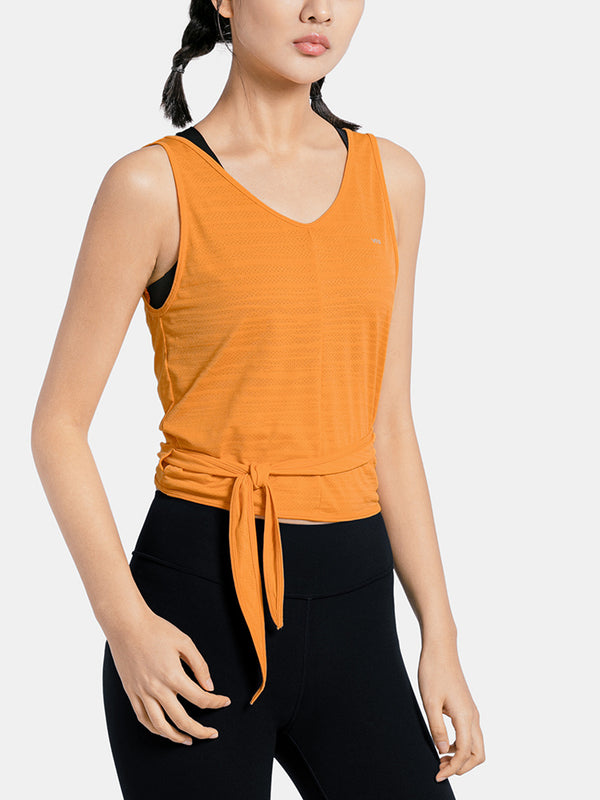 Women's Moisture-Wicking Sleeveless Yoga Top - Breathable Athletic Vest