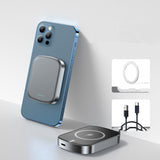 MagSafe Compatible Wireless Power Bank - 10000mAh Magnetic Fast Charging 15W