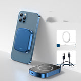MagSafe Compatible Wireless Power Bank - 10000mAh Magnetic Fast Charging 15W