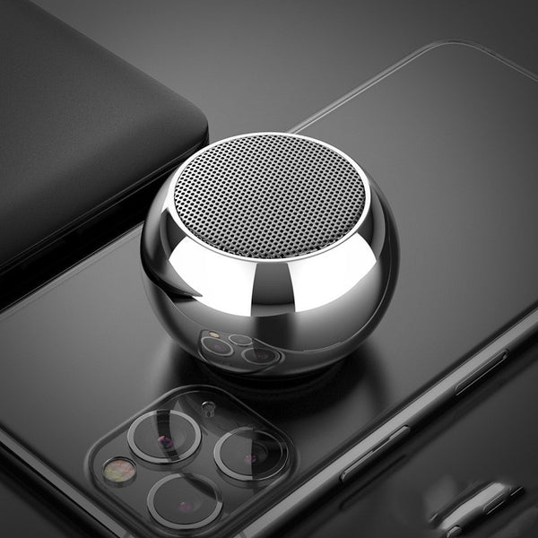 Compact M3 Wireless Bluetooth Speaker - 3D Mini Electroplating Steel Cannon Design with 10H Playtime
