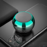 Compact M3 Wireless Bluetooth Speaker - 3D Mini Electroplating Steel Cannon Design with 10H Playtime