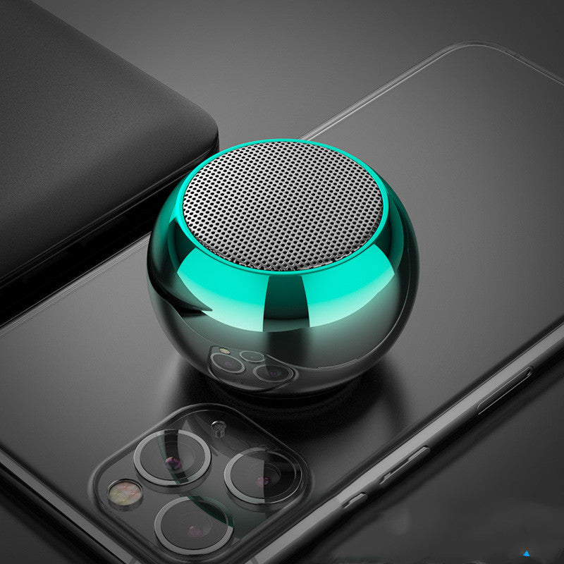 Compact M3 Wireless Bluetooth Speaker - 3D Mini Electroplating Steel Cannon Design with 10H Playtime