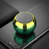 Compact M3 Wireless Bluetooth Speaker - 3D Mini Electroplating Steel Cannon Design with 10H Playtime