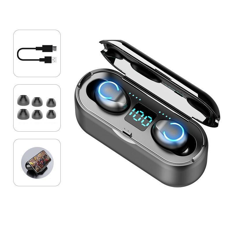 Advanced Bluetooth 5.0 Wireless Earbuds with Digital Power Display