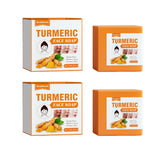 Savon visage au curcuma West&amp;Month, réparation du visage, nettoyant doux, anti-imperfections, anti-rides, savon nettoyant