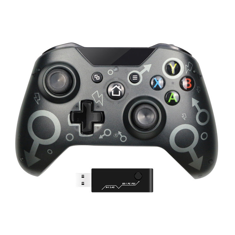 Wireless Gaming Controller N1 - 2.4G Xbox One Compatible Gamepad with Dual Motor Vibration