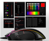 Advanced 7200 DPI Optical Gaming Mouse with RGB Lighting & Macro Keys