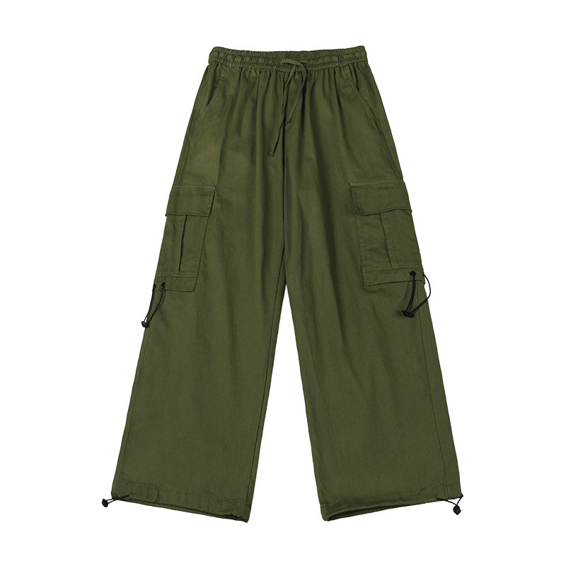 Military Style Cargo Overalls with Multi-Pocket Design - Army Green XXL
