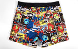 Men's Printed Swim Shorts - Loose Fit Beach Boxer Swimwear Plus Size