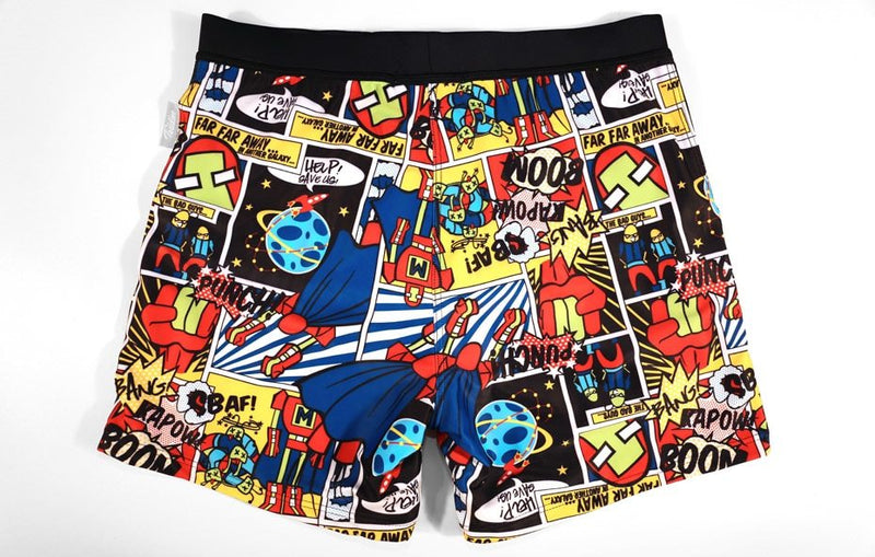 Men's Printed Swim Shorts - Loose Fit Beach Boxer Swimwear Plus Size