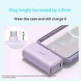 Premium Capsule Power Bank - Ultra-Compact 5000mAh Portable Charger with Foldable USB-C