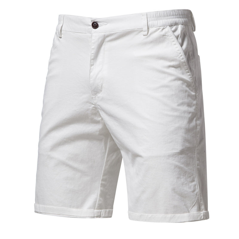 Casual Cotton Cropped Pants - Straight Slim Fit Men's Summer Shorts