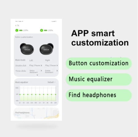 Ultra-Compact QCY T4 True Wireless Earbuds - Invisible Mini Design with Premium Sound