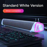 Premium 4D Bluetooth Computer Speaker Bar - Stereo Sound Subwoofer for MacBook & PC