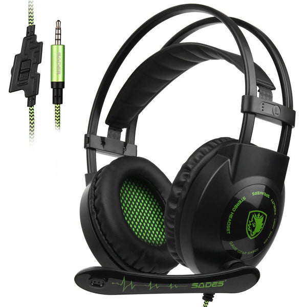 Professional Gaming Headset with Microphone - USB Wired Computer Headphones