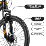 Adventure Mountain Bicycle A24299 - Black & Orange Frame