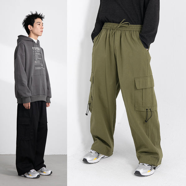 Military Style Cargo Overalls with Multi-Pocket Design - Army Green XXL